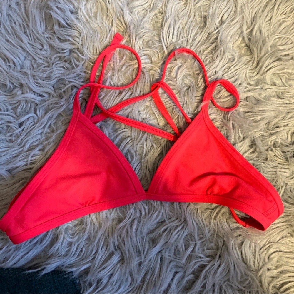 jolyn strawberry bikini top